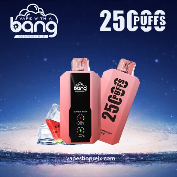 BANG LARGE SCREEN 25000口一次性可充電電子煙｜熱賣超大容量款