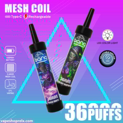 BANG 36000 Puffs 大炮｜野獸釋放｜加特林機槍煙花設計一次性電子煙