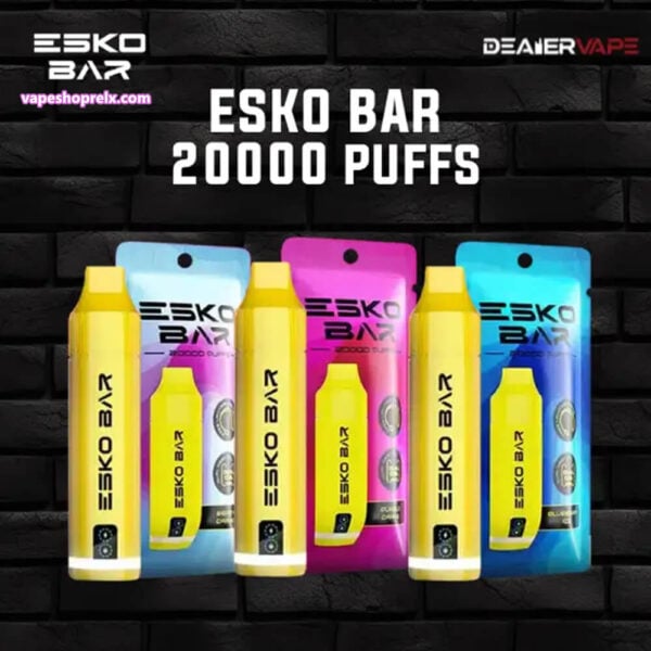 Esko bar 拋棄式電子煙 20000 puffs 全新爆款 超大容量