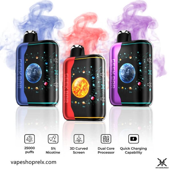 GEEK BAR PULSE X 25000Puffs星空一次性可充電電子煙｜拋棄式超大容量全球爆款
