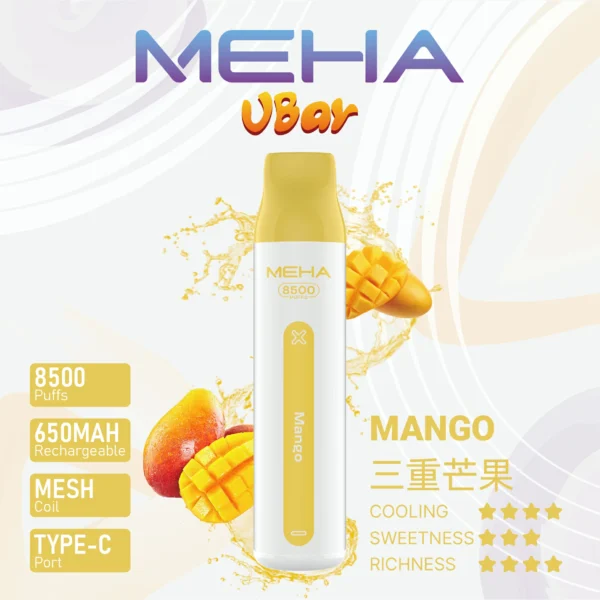 MEHA VBar魅嗨8500口拋棄式電子煙｜大容量持久體驗