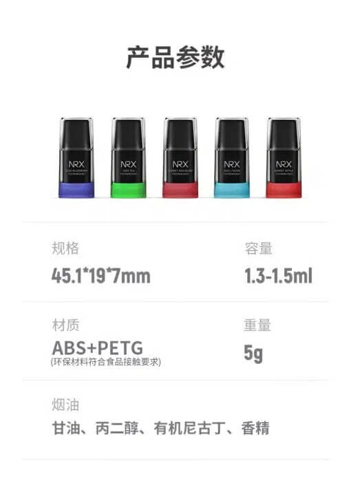 NRX尼威煙彈 電子煙霧化彈 一盒四入 買十送主機 台灣電子煙批發 711到付
