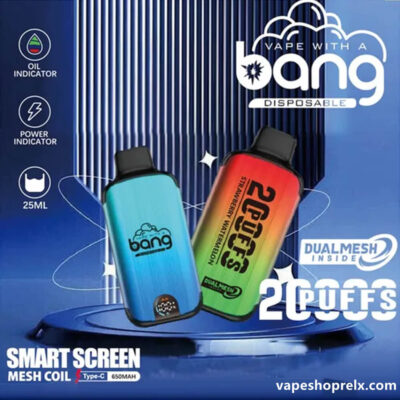 BANG DUALMESH 20000 Puffs一次性拋棄式電子煙｜LED顯示屏持久續航可充電