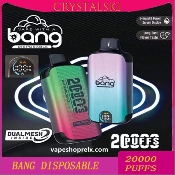 BANG DUALMESH 20000 Puffs一次性拋棄式電子煙｜LED顯示屏持久續航可充電