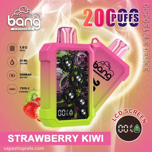 BANG WHEEL 20000Puffs一次性電子煙｜齒輪外觀設計可充電超大容量霧化棒