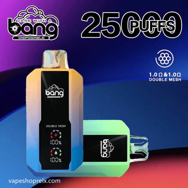 BANG LARGE SCREEN 25000口一次性可充電電子煙｜熱賣超大容量款
