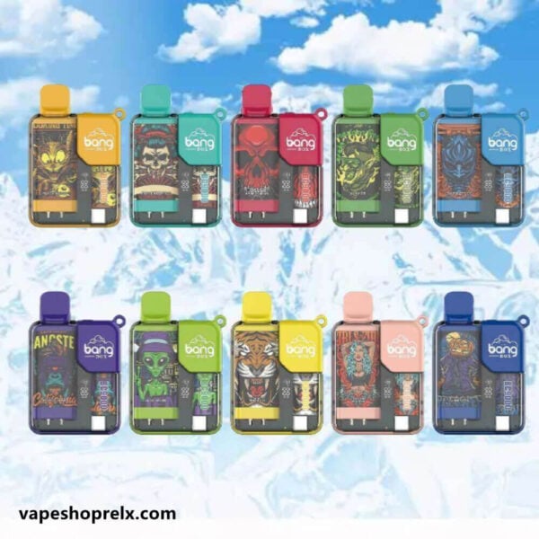 BANG BOX 9000Puffs炫彩外觀電子煙｜拋棄式一次性霧化棒LED顯示